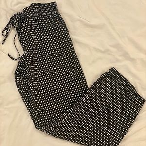 Ann Taylor Loft Polka Dot Flowy Pant